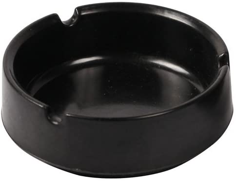 アシュトレー (灰皿) 黒 小サイズ【50個セット】 メラミン 製 業務用 灰皿 セット_FH700