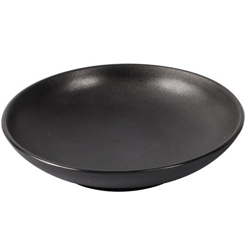メラミン 丸皿(そり) 16.5 黒 10枚セット